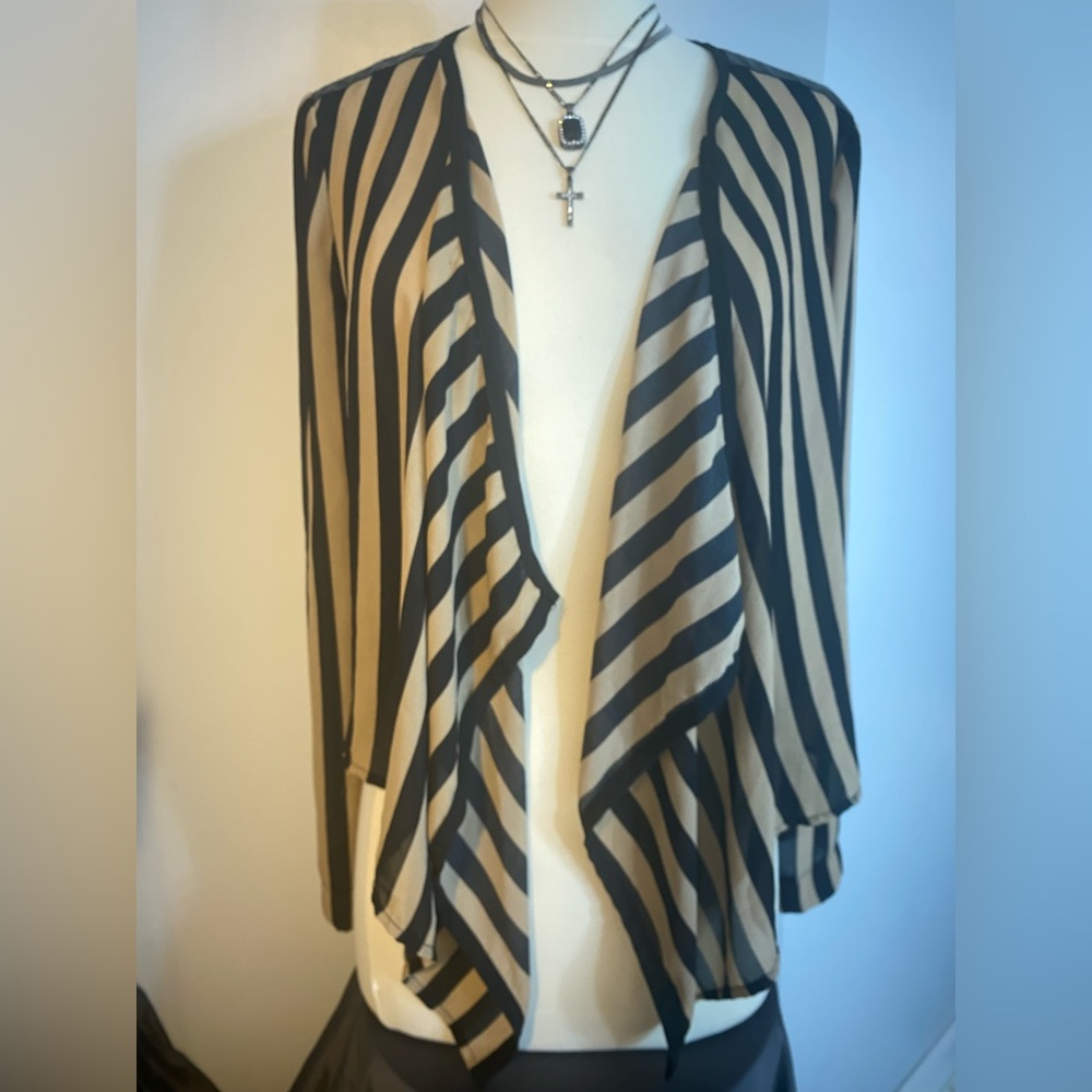 Open front, light blouse